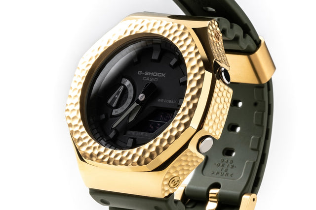 The Grand GA2100 Metal Hammer Blow Bezel - Gold