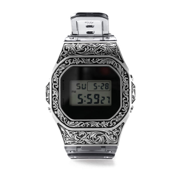 The Grand DW5600 Metal Classic Vine Bezel - Antique Silver