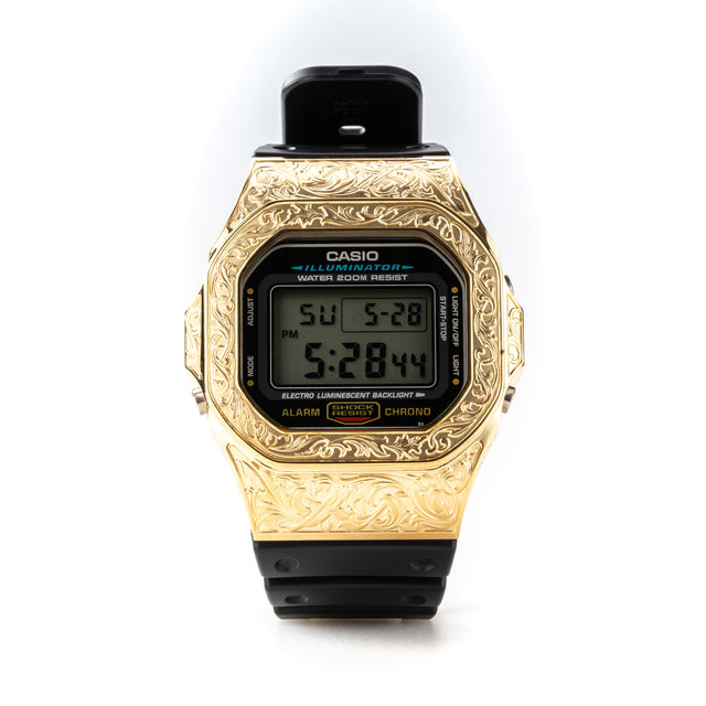 The Grand DW5600 Metal Classic Vine Bezel - Matt Gold