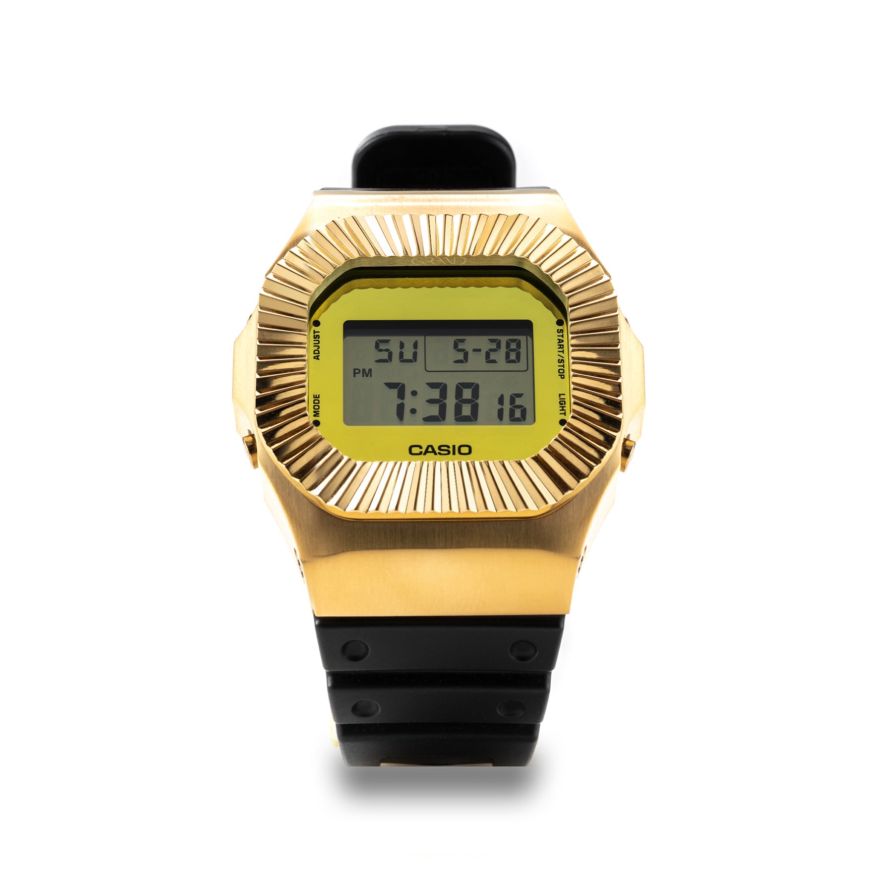 The Grand DW5600 Radial Metal Bezel Gold The Grand G