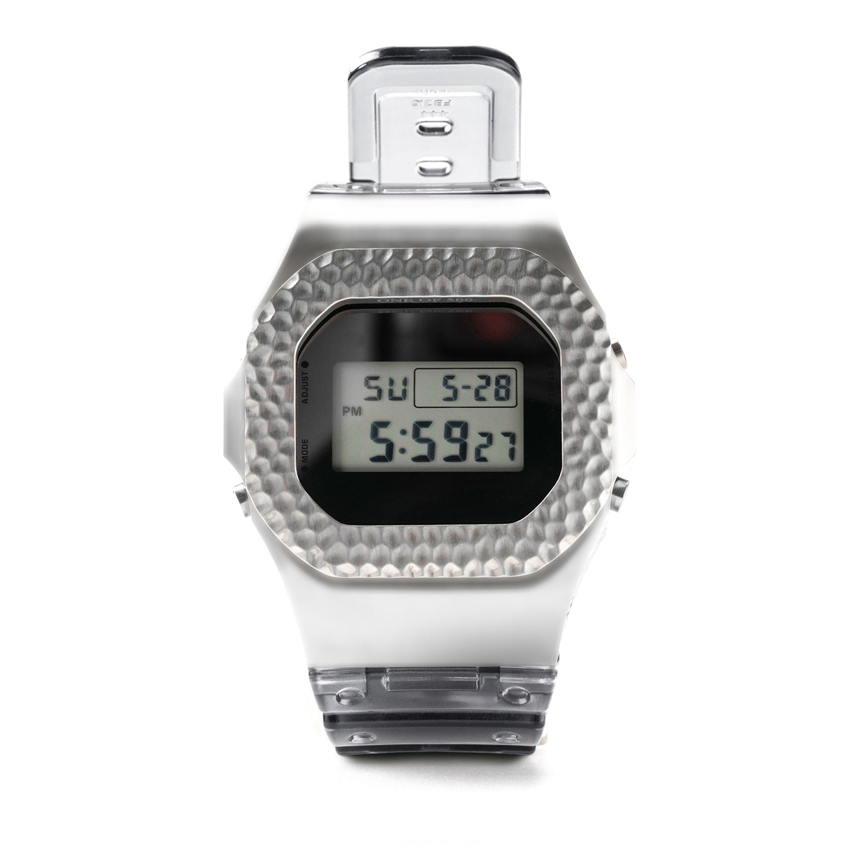 The Grand DW5600 Metal Hammer Blow Bezel Silver The Grand G