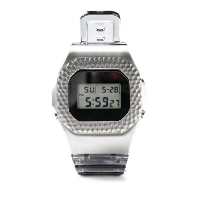 The Grand DW5600 Metal Hammer Blow Bezel - Silver